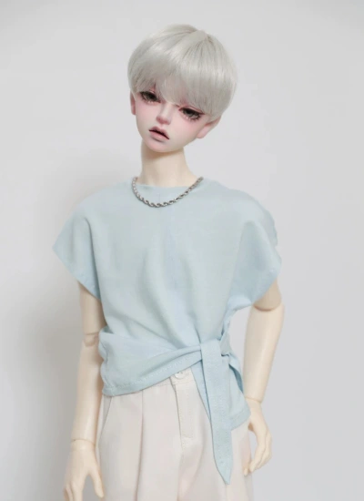 ドール用服 Tシャツ ブルー ID75/Loongsoul73/POPO68/SD男の子/SD10女の子 球体関節人形用 BJD用 A535