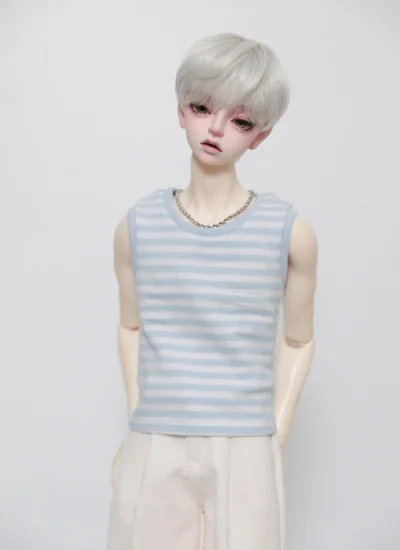 BJD Clothes A532 Versatile Striped Trim Tank Top for 1/4 1/3 SD10 Popo68 Loongsoul73 ID75 Size Ball-jointed Doll