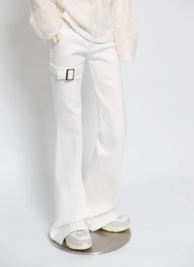 ドール用服 デニム ホワイト ID75/Loongsoul73/70cm+/POPO68/SD男の子/SDGR女の子/MSD用 球体関節人形用 BJD用 A536