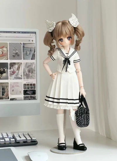 ドール用服 ワンピース【天使のレター】ホワイト MSDサイズ人形用 球体関節人形用 BJD用
