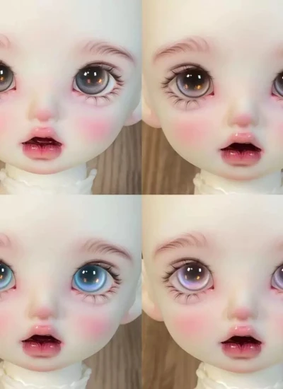 ドール用アイ レジンアイ 「極光」 オーロラ Aurora ブルー/ピンク/グリーン/イエロー 12mm/14mm/16mm/18mmサイズ人形用 BJD用