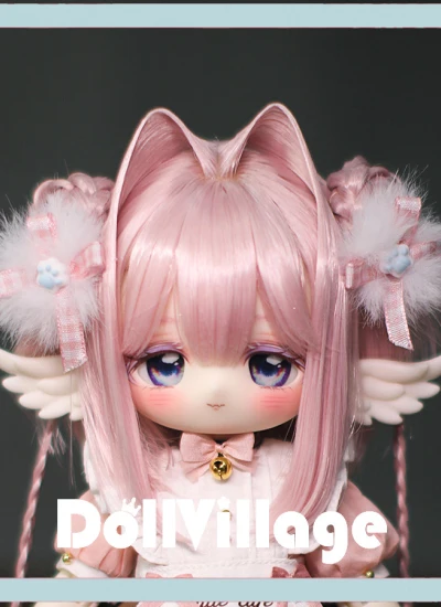 ドール用ウィッグ ピンク JG-034【8-9inch】女の子用 高温糸 球体関節人形用 BJD用