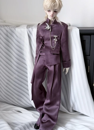 ドール用服 セット ベージュ グレーピンク グレー レッド ブラック パープル 大MSD/マッスルMSDサイズ人形用 球体関節人形用 BJD用