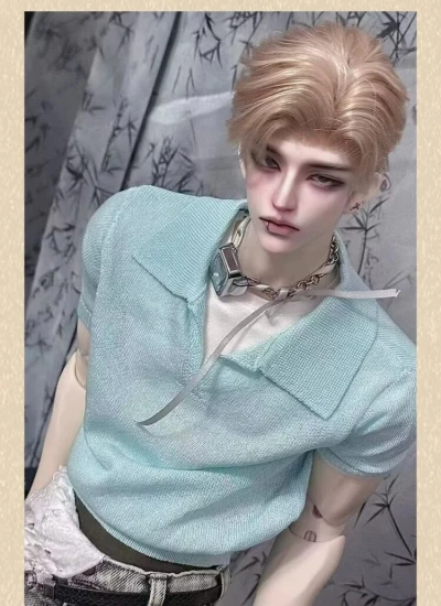 BJD Clothes Semi-sheer Mesh Polo Shirt for 75cm Ball-jointed Doll