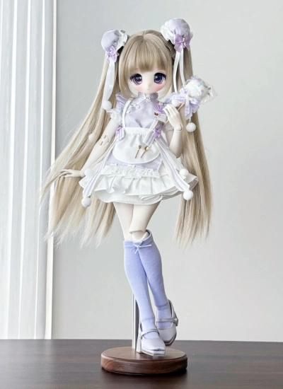 数量限定 ドール用服 17# チャイナドレス パープル「小笼包」 MSDサイズ人形通用 球体関節人形 BJDDOLL