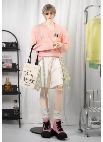 ドール用セーター ピンク グリーン グリーン 男の子用  HID/ID75/LOONGSOUL73/70サイズ人形用 BJD用