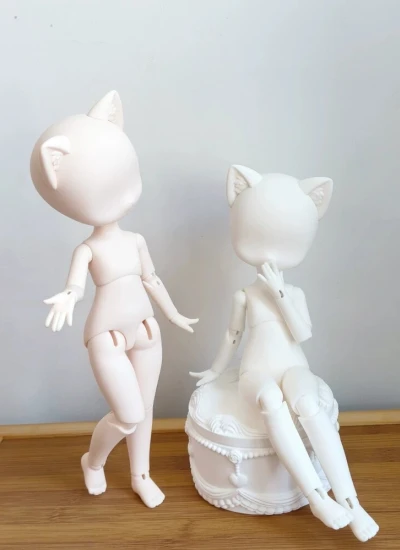 【期間限定】ドール本体 ボディヘッド 1/6猫猫体  球体関節人形用 BJD用