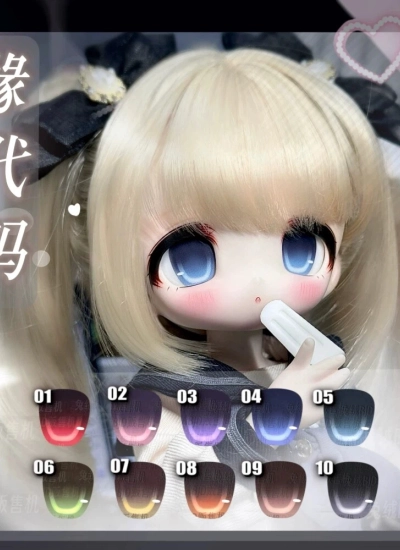 ドール用アイ マンガアイ UV貼り目『缘代码』二次元 アニメ風 デカールアイ 12mm/14mm/16mm/18mm/20mm BJD/MJD用