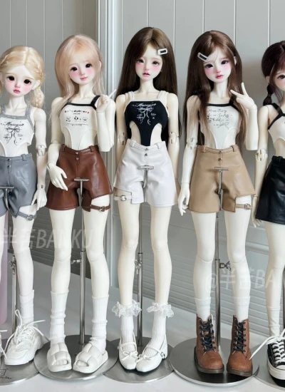ドール用服 トップス パンツ ブラック ホワイト グレー ブラウン ベージュ OB24/YOSD/1/5/MSD/SDサイズ人形用 女の子用 BJD用