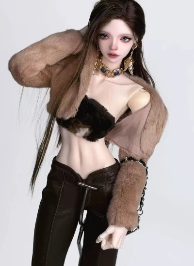 ドール服 チューブトップ ズボン ブラウン  68/70/71cmサイズ用 球体関節人形 BJD