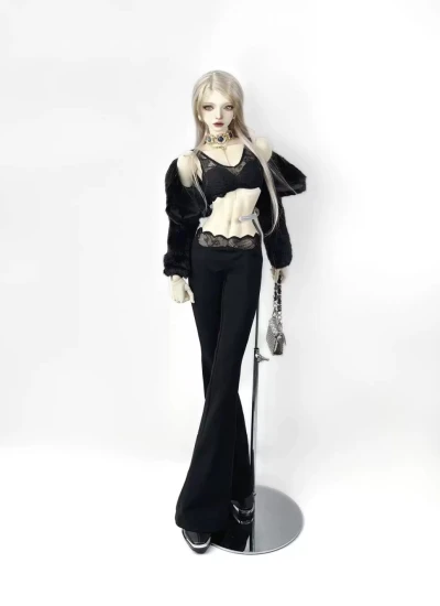 ドール服  衣装セット ブラック 68/70/71cmサイズ用 球体関節人形 BJD