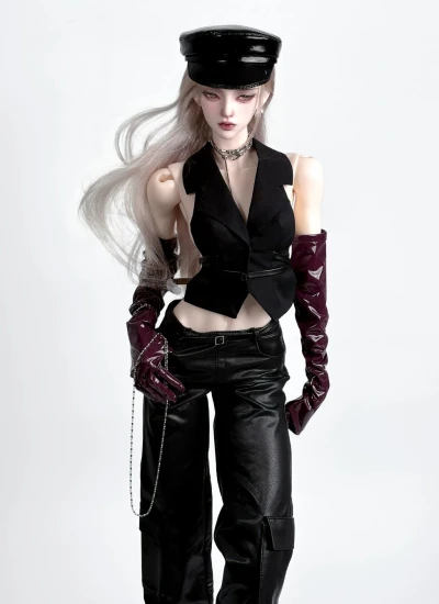ドール服 ベスト ブラック 68/70/71cmサイズ用 球体関節人形 BJD