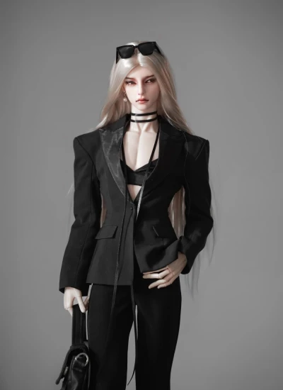 ドール服 スーツセット ブラック 73cmサイズ用 球体関節人形 BJD