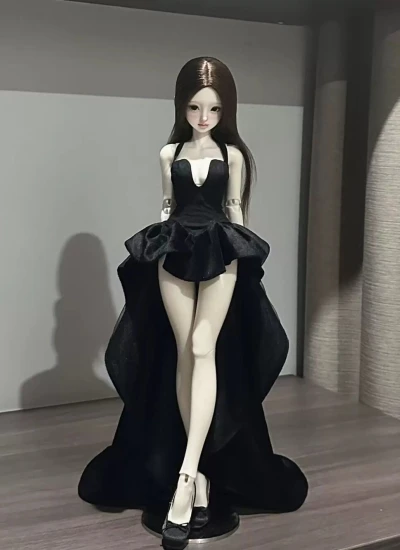 ドール服 ブラック ドレス MSDサイズ用 球体関節人形 BJD