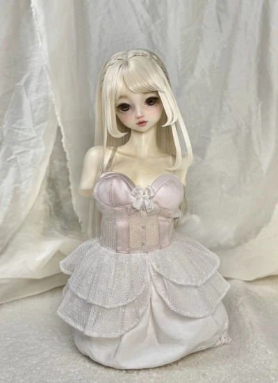 ドール用ウィッグ 羽落 高温絲  ブラック ピンク グレー ブルー ブラウン パープル ゴールド イエロー ホワイト YOSD/MSD/SDサイズ用 BJD用