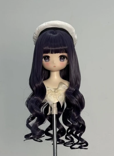 ドール用ウィッグ 知世2.0 高温絲  ブラック ピンク グレー ブルー ブラウン パープル ゴールド イエロー ホワイト YOSD/MSD/SDサイズ用 BJD用