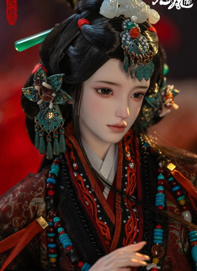 【期間限定】巨蛋Mads版公式顔メイク付きドール本体 九州風骨シリーズ - 虞姬Yu Ji 女の子 70cm 球体関節人形 BJD RingDoll×巨蛋Madsコラボ