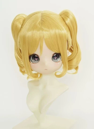 BJD ドール用ウィッグ smw-8 ゴールド ゴールド レッド シルバー ホワイト ブラウン パープル ピンク ブラック ピンク  SDサイズ人形用