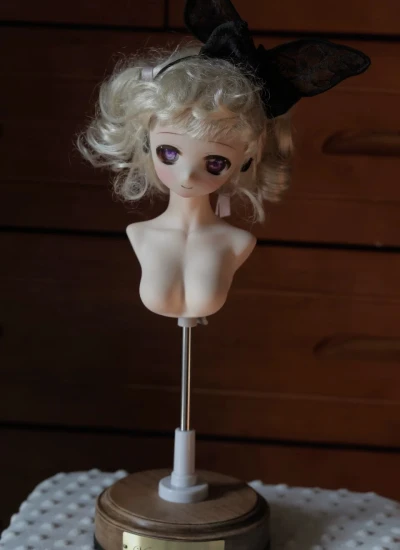 ドール用ヘッドスタンド SD/MDDサイズヘッド用 女の子用 球体関節人形用 BJD用