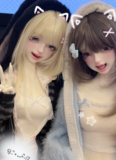 期間限定 ドール用ヘッド ｢猫豆酱 Mao Dou Jiang｣ 笑顔/開け目/眠り目/Wink 1/3サイズ 女の子用 球体関節人形用 BJD用