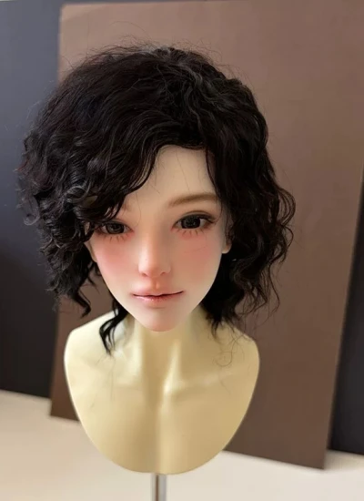 ドール用ウィッグ ショートヘアー 細巻き ラムカール モヘア ホワイト/ブラック/オレンジ/ゴールド/ブラウン MSD/SDサイズ人形用 BJD用
