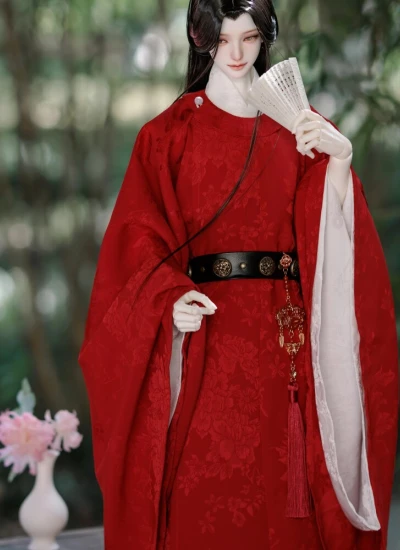 ドール用服 時代服 セット レッド グリーン ブラウン 70/73/75/77サイズ 男の子用 球体関節人形用 BJD用 【月露栀音】
