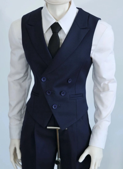 ドール用服 スーツベスト ブラック ネイビー 75/77サイズ用 球体関節人形用 BJD【Clothes seller】