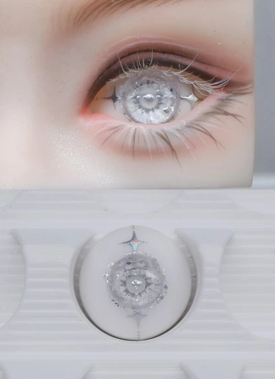 ドール用アイ 石膏アイ シルバー 12mm/14mm/16mmサイズ BJD/MJD用【星砕03】