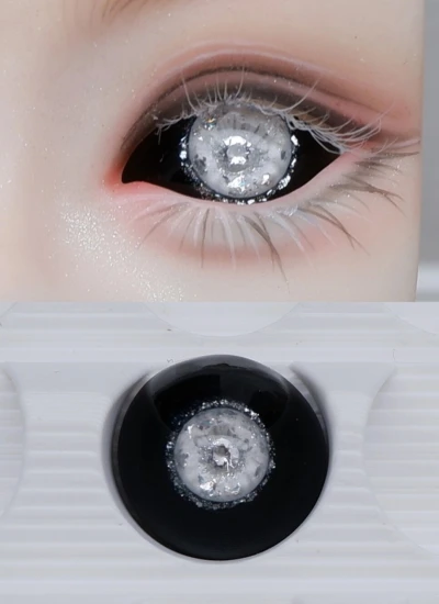 ドール用アイ 石膏アイ ブラック*グレー 12mm/14mm/16mmサイズ BJD/MJD用【星砕15】