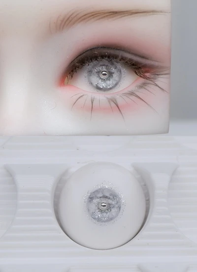 ドール用アイ 石膏アイ シルバー 12mm/14mm/16mmサイズ BJD/MJD用【星砕18】