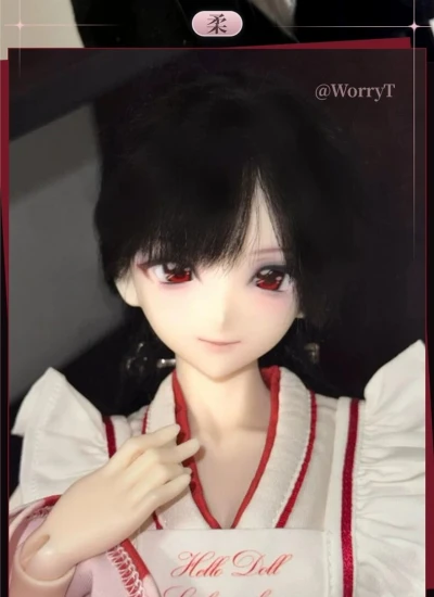 【期間限定】ドールヘッド【柔058】樹脂 レジンヘッド MSD/大MSDサイズボディ用 球体関節人形用 BJD