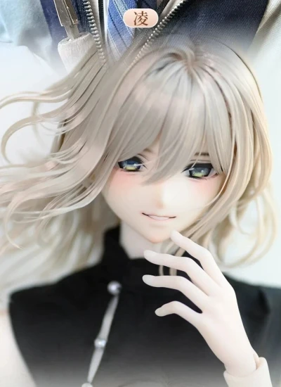 【期間限定】ドールヘッド【凌056】樹脂 レジンヘッド MSD/大MSDサイズボディ用 球体関節人形用 BJD