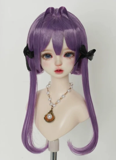 BJD ドール用ウィッグ ゴールド ゴールド レッド シルバー ホワイト ブラウン パープル ピンク ブラック ピンク MSDサイズ人形用
