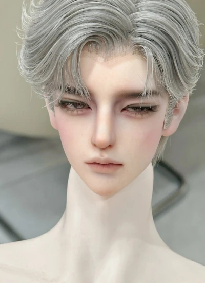 BJD ドール用ウィッグ  シルバー ブラウン ゴールド ピンク ライトゴールド 【銀潔】  小顔SD/SDサイズ人形用