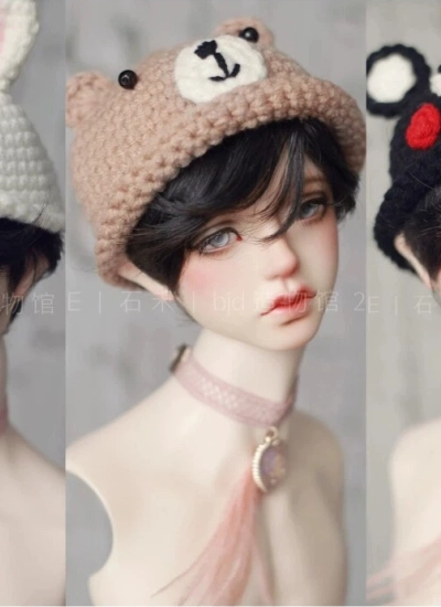 ドール用帽子 ホワイト ブラック ブラウン YOSD/MSD/SDサイズ用 BJD DOLL