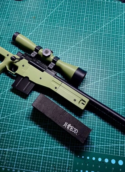 ドール用 狙撃銃 3Dプリント ブラック グリーン ID75/SD/MSDサイズ用 球体関節人形 BJDDOLL