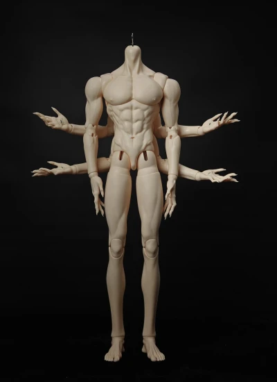代理購入 ドール用ボディ 六臂(六本腕) 77cm 特体 男体 素体 球体関節人形 BJD