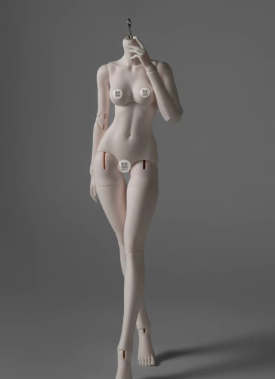 ドール用ボディ 洙玉体 1/4サイズ 女の子用 球体関節人形用  BJD用