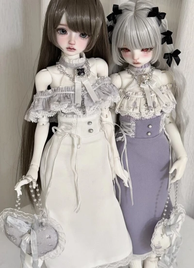 ドール用衣装セット 淡水桜茶  MSDサイズ用 球体関節人形用 BJD【仮想花火】