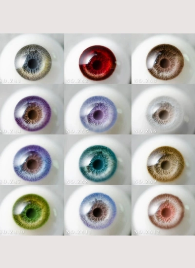 BJDドール用アイ 石膏アイ リアル風 カラフル/ブラウン/ブルー/グリーン 10mm/12mm/14mm/16mm/18mm