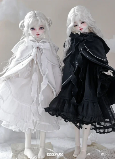 ドール用服 オフィリー珍奇櫃 素銀燭台 ブラック ホワイト MDD MSD YOSDサイズ用 女の子用 球体関節人形用 BJD用