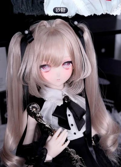 【期間限定】ドールヘッド【砂糖】レジンヘッド MSD/大MSDサイズボディ用 球体関節人形用 BJD