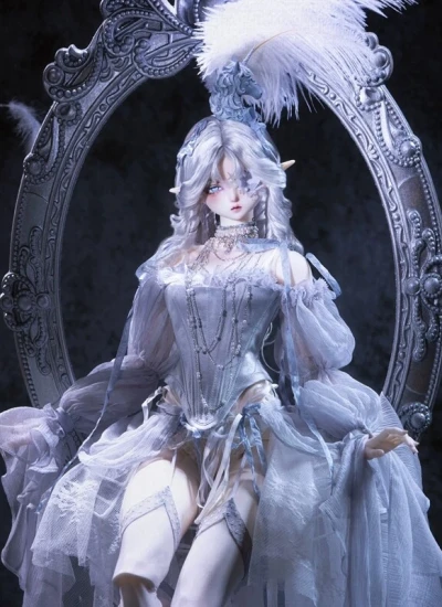 【ノーフェイスメイク】ドールフルセット 幽兰(Lan)68cm女体 隠し関節/三段式関節 女の子 球体関節人形 BJD