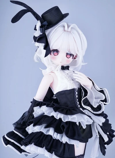 ドール用服【兔子伯爵 Rabbit Earl 】ブラック/ホワイト MSD 1/4サイズ人形用 球体関節人形用 BJD用