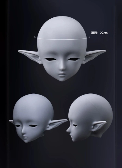 ドール用ヘッド 幽兰（Lan）ヘッド 1/3サイズ  女の子用 球体関節人形用 BJD用