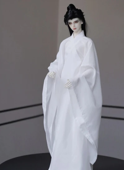 ドール用服 時代服用インナー 中着 ホワイト 大MSD/マッスルMSD/70/73/75/77サイズ  男の子用 球体関節人形用 【月露栀音】