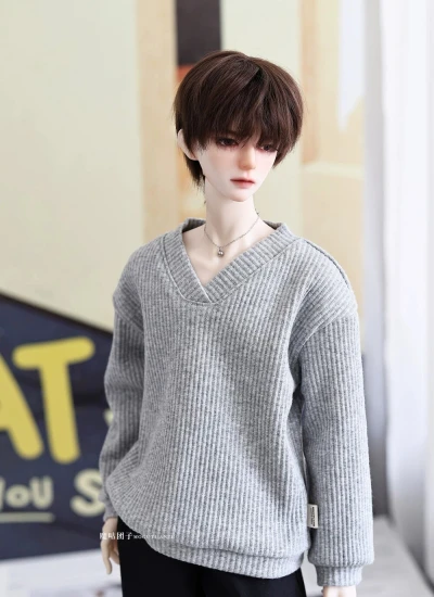 ドール用セーター ブラック グレー YOSD/MSD/SD/68/SD17/70/73/75cmサイズ用 BJD