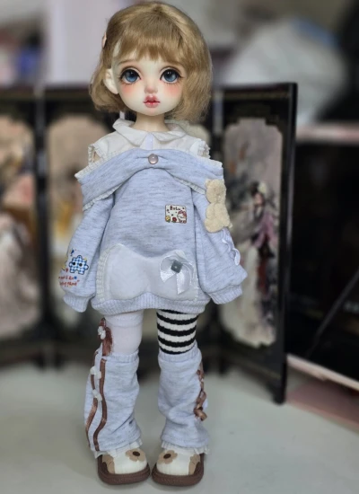 ドール用服 衣装セット グレー ピンク カーキ MSD/1/5/YOSDサイズ人形用 BJDDOLL