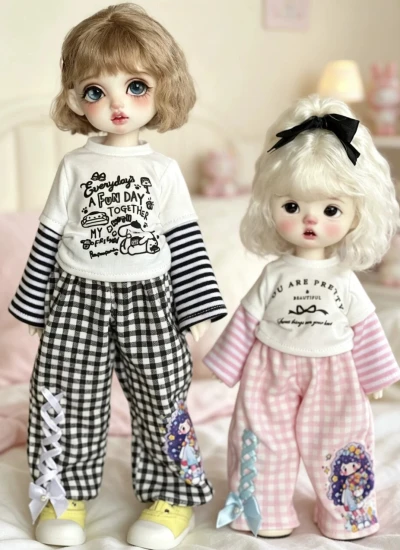 ドール用服 衣装セット ピンク ブルー ブラック MSD/1/5/YOSDサイズ人形用 BJDDOLL