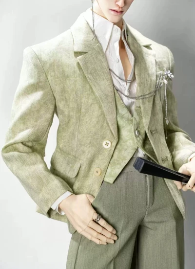 ドール用服 「風嶼録」ブルー グリーン  75/77サイズ用 球体関節人形 BJDDOLL DH